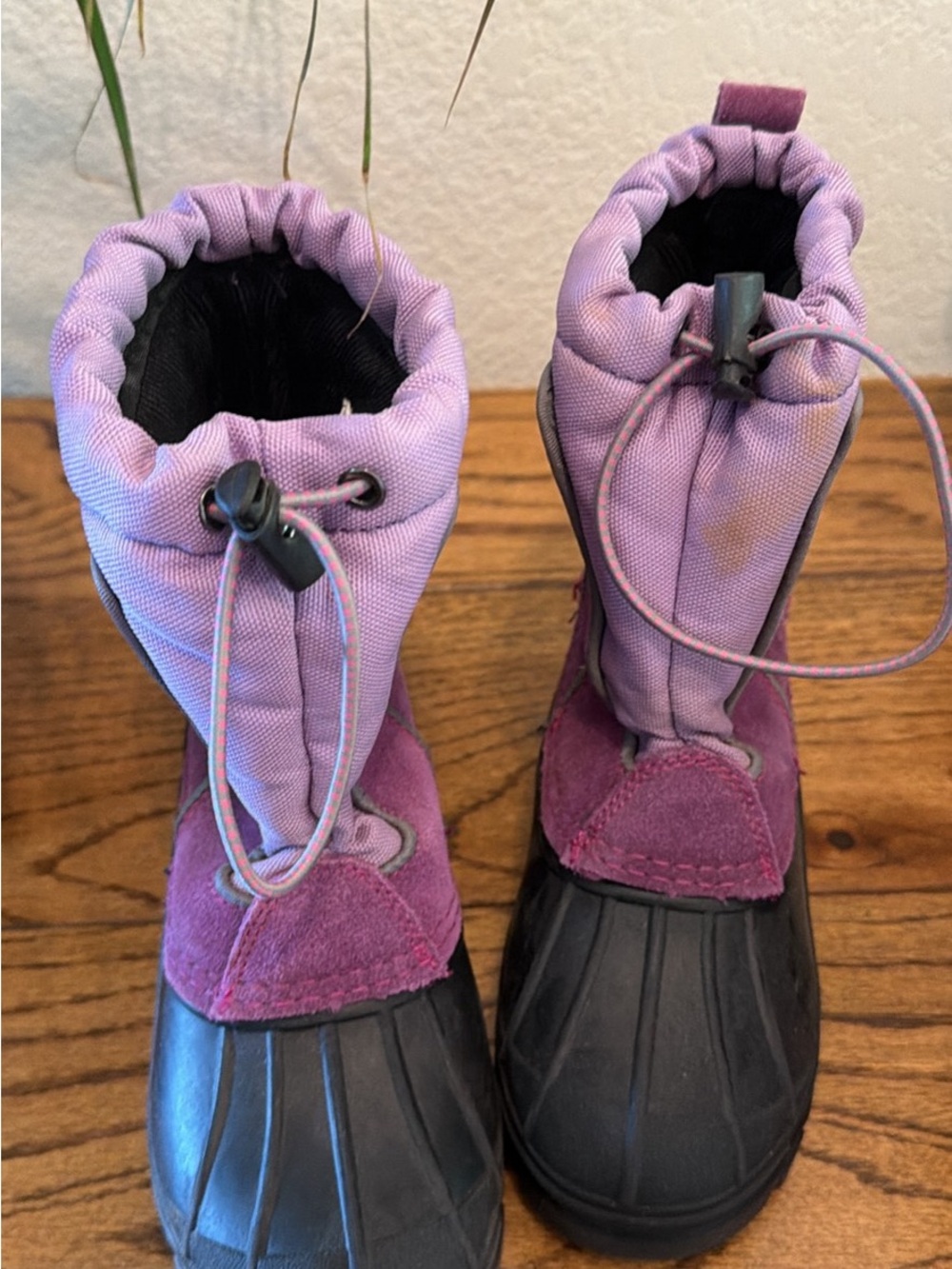 Kids Purple Winter Boots - Waterproof Snow Boot